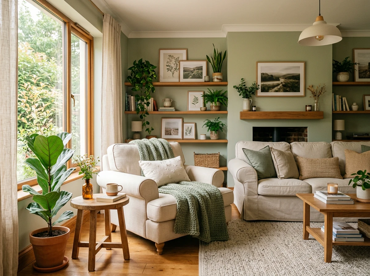 Warm, comfortable home interior